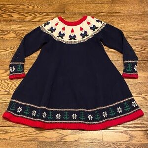 Hanna Andersson 110/5Y Gnome Sweater Dress